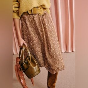 Sézane María Skirt in Calanques Flowers (size 34)